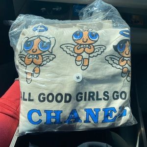 Mega yacht “all good girls go to Chanel” hoodie. Brand new. Never worn 🦋💓